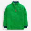Tops, T-Shirts & Polos-Boden Pique Polo Half Zip-Sapling Green SaplingGreen