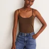 T-Shirts & Tanks | Tops & Blouses-Boden Plain Cami Top-Deep Brown DeepBrown