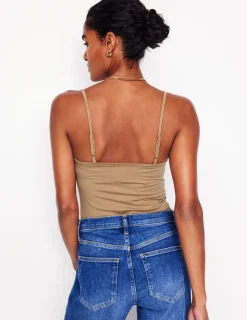 T-Shirts & Tanks | Tops & Blouses-Boden Plain Cami Top-Medium Beige MediumBeige