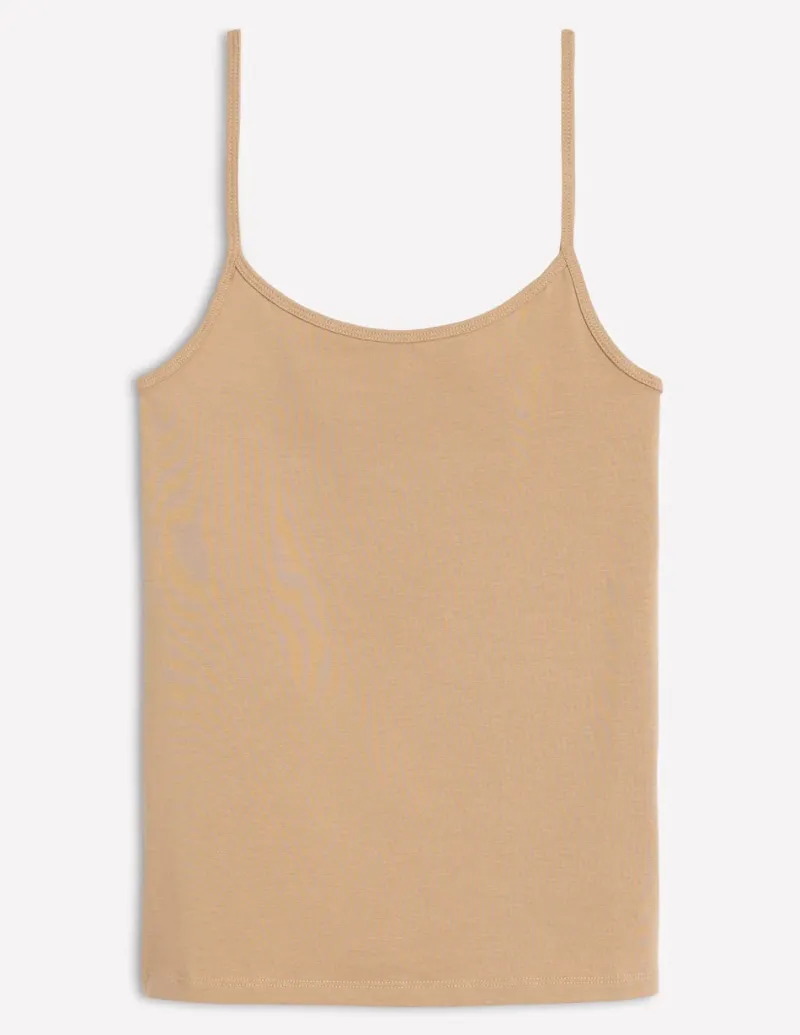 T-Shirts & Tanks | Tops & Blouses-Boden Plain Cami Top-Medium Beige MediumBeige