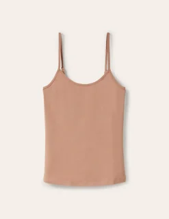 T-Shirts & Tanks | Tops & Blouses-Boden Plain Cami Top-Medium Beige MediumBeige