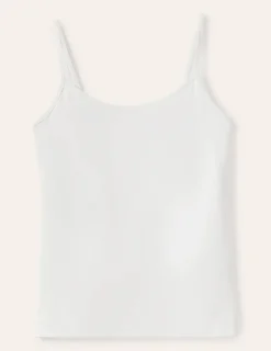 T-Shirts & Tanks | Tops & Blouses-Boden Plain Cami Top- White