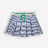 Skirts & Skorts-Boden Pleated Jersey Skort-Starboard Ivory Stripe StarboardIvoryStripe