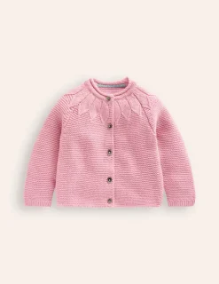 Sweaters & Cardigans-Boden Pointelle Yoke Cardigan-Vintage Pink VintagePink