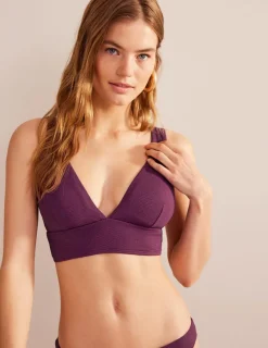 Swimwear-Boden Porto Bikini Top-Chockeberry Honeycomb ChockeberryHoneycomb