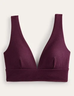 Swimwear-Boden Porto Bikini Top-Chockeberry Honeycomb ChockeberryHoneycomb