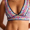 Swimwear-Boden Porto Bikini Top-Ivory, Flora Stamp Ivory,FloraStamp