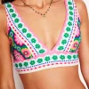 Swimwear-Boden Porto Bikini Top-Multi, Flower Tile Multi,FlowerTile