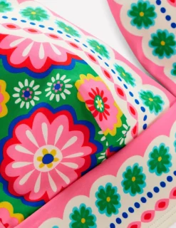 Swimwear-Boden Porto Bikini Top-Multi, Flower Tile Multi,FlowerTile