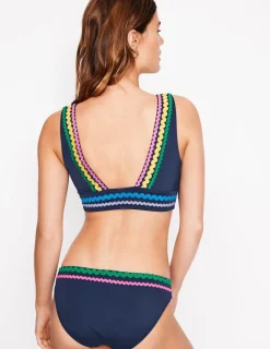 Swimwear-Boden Porto Bikini Top-Navy Rik Rak NavyRikRak