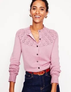 Sweaters & Cardigans-Boden Pretty Raglan Cardigan-Soft Lavender Pink SoftLavenderPink