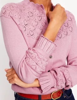 Sweaters & Cardigans-Boden Pretty Raglan Cardigan-Soft Lavender Pink SoftLavenderPink