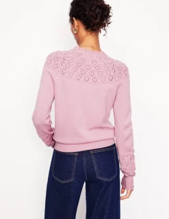 Sweaters & Cardigans-Boden Pretty Raglan Cardigan-Soft Lavender Pink SoftLavenderPink