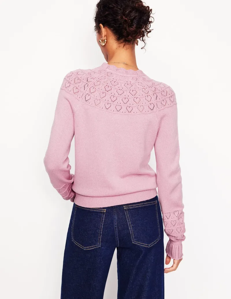 Sweaters & Cardigans-Boden Pretty Raglan Cardigan-Soft Lavender Pink SoftLavenderPink