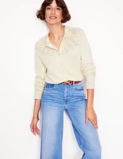 Sweaters & Cardigans-Boden Pretty Raglan Cardigan-Warm Ivory WarmIvory