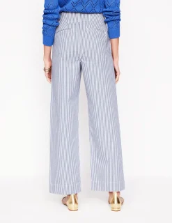 Pants-Boden Primrose Patch Pocket Trousers-Ticking Stripe TickingStripe