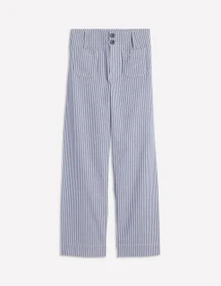 Pants-Boden Primrose Patch Pocket Trousers-Ticking Stripe TickingStripe