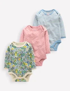Tops & Bodysuits-Boden Printed 3 Pack Bodies-Chick Floral ChickFloral