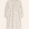 Sleepwear & Pajamas-Boden Printed Long-sleeved Nightie-Multi Hearts MultiHearts