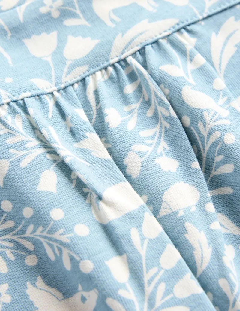 Sleepwear & Pajamas-Boden Printed Long-sleeved Nightie-Blue Unicorns BlueUnicorns