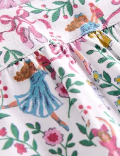 Sleepwear & Pajamas-Boden Printed Long-sleeved Nightie-Vanilla White Ballet Toile VanillaWhiteBalletToile
