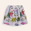 Skirts & Skorts-Boden Printed Pull-On Twirly Skirt-Lilac Dino Family LilacDinoFamily