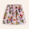 Skirts & Skorts-Boden Printed Pull-On Twirly Skirt-Pink Valentines Bunny PinkValentinesBunny