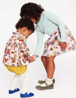 Skirts & Skorts-Boden Printed Pull-On Twirly Skirt-Pink Valentines Bunny PinkValentinesBunny