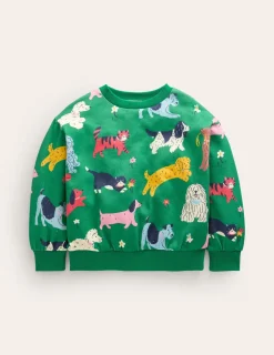 Tops & T-Shirts | Sweatshirts & Hoodies-Boden Printed Relaxed Sweatshirt-Green Park Play Pets GreenParkPlayPets