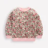 Tops & T-Shirts | Sweatshirts & Hoodies-Boden Printed Relaxed Sweatshirt-Chalk Pink Wild Rose ChalkPinkWildRose