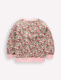 Tops & T-Shirts | Sweatshirts & Hoodies-Boden Printed Relaxed Sweatshirt-Chalk Pink Wild Rose ChalkPinkWildRose
