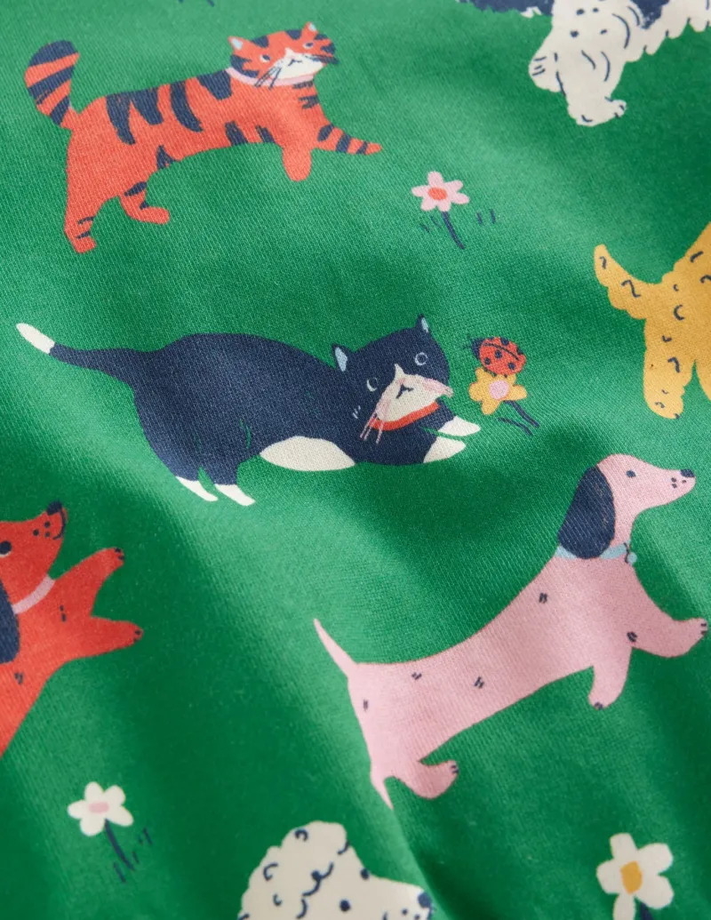 Tops & T-Shirts | Sweatshirts & Hoodies-Boden Printed Relaxed Sweatshirt-Green Park Play Pets GreenParkPlayPets