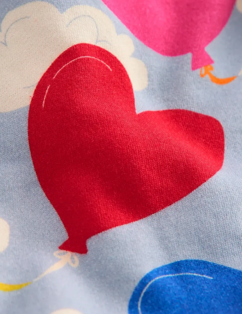 Tops & T-Shirts | Sweatshirts & Hoodies-Boden Printed Relaxed Sweatshirt-Misty Blue Balloon Sky MistyBlueBalloonSky