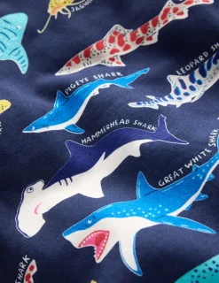 Sweatshirts & Hoodies | Tops, T-Shirts & Polos-Boden Printed Sweatshirt-College Navy Sharks CollegeNavySharks