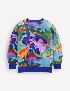 Sweatshirts & Hoodies | Tops, T-Shirts & Polos-Boden Printed Sweatshirt-Multi Dino Camo MultiDinoCamo