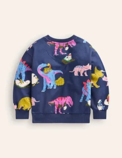 Sweatshirts & Hoodies | Tops, T-Shirts & Polos-Boden Printed Sweatshirt-Multi Dino Family MultiDinoFamily