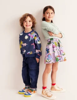 Sweatshirts & Hoodies | Tops, T-Shirts & Polos-Boden Printed Sweatshirt-Multi Dino Family MultiDinoFamily