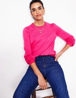 Sweaters & Cardigans-Boden Pru Scallop Trim Sweater-Pink Peony PinkPeony
