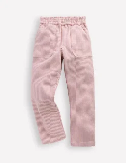 Pants & Jeans-Boden Pull-On Trouser-Pink Ticking PinkTicking