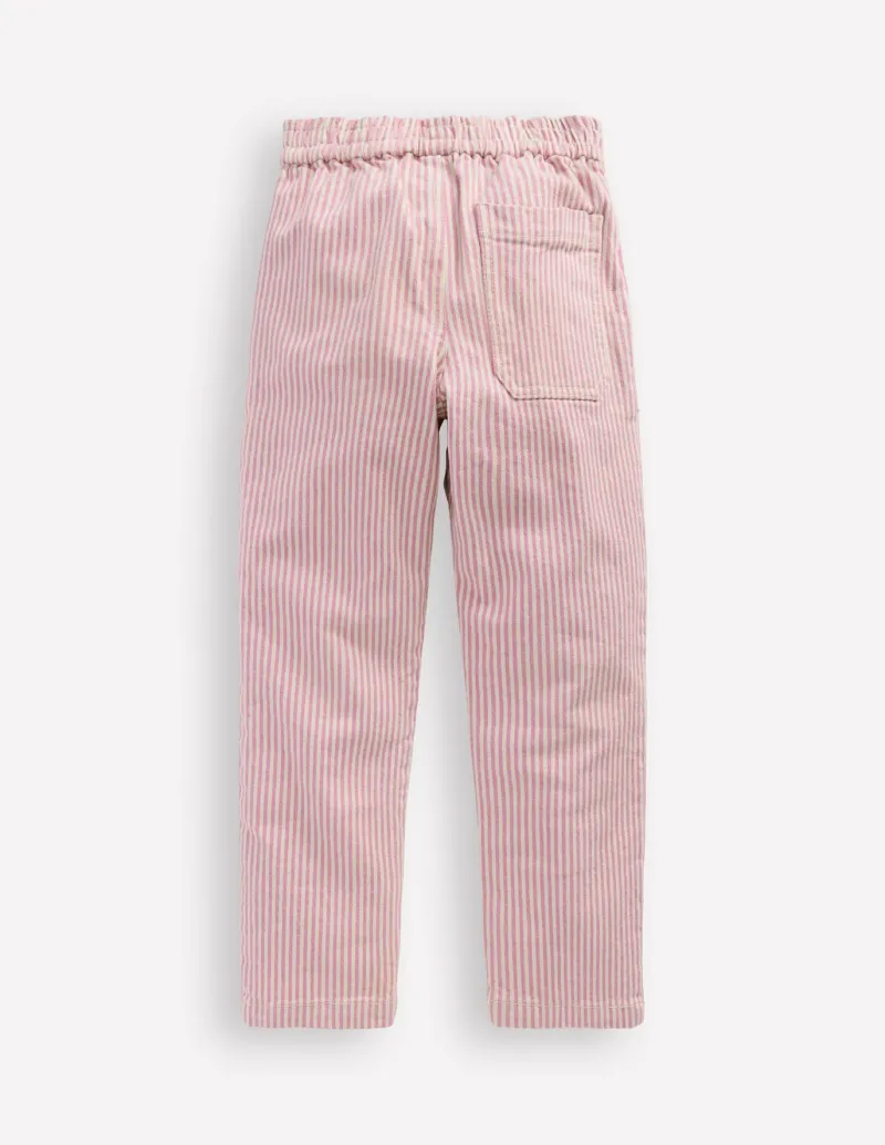 Pants & Jeans-Boden Pull-On Trouser-Pink Ticking PinkTicking