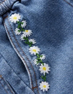 Pants & Jeans-Boden Pull-On Trouser-Vintage Embroidered Daisy VintageEmbroideredDaisy