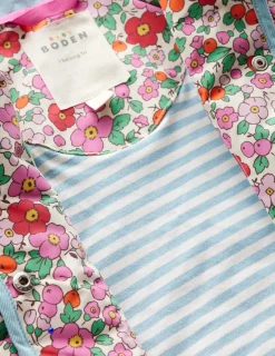 Coats & Jackets-Boden Quilted Hooded Jacket-Pink Apple Blossom Floral PinkAppleBlossomFloral