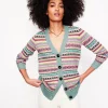 Sweaters & Cardigans-Boden Quinn Boyfriend Cardigan-Blue, Heritage Fair Isle Blue,HeritageFairIsle