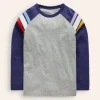 Tops, T-Shirts & Polos-Boden Raglan T-Shirt-Grey Marl/ Starboard Blue GreyMarl/StarboardBlue