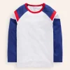 Tops, T-Shirts & Polos-Boden Raglan T-Shirt-Ivory/ Dazzling Blue Ivory/DazzlingBlue