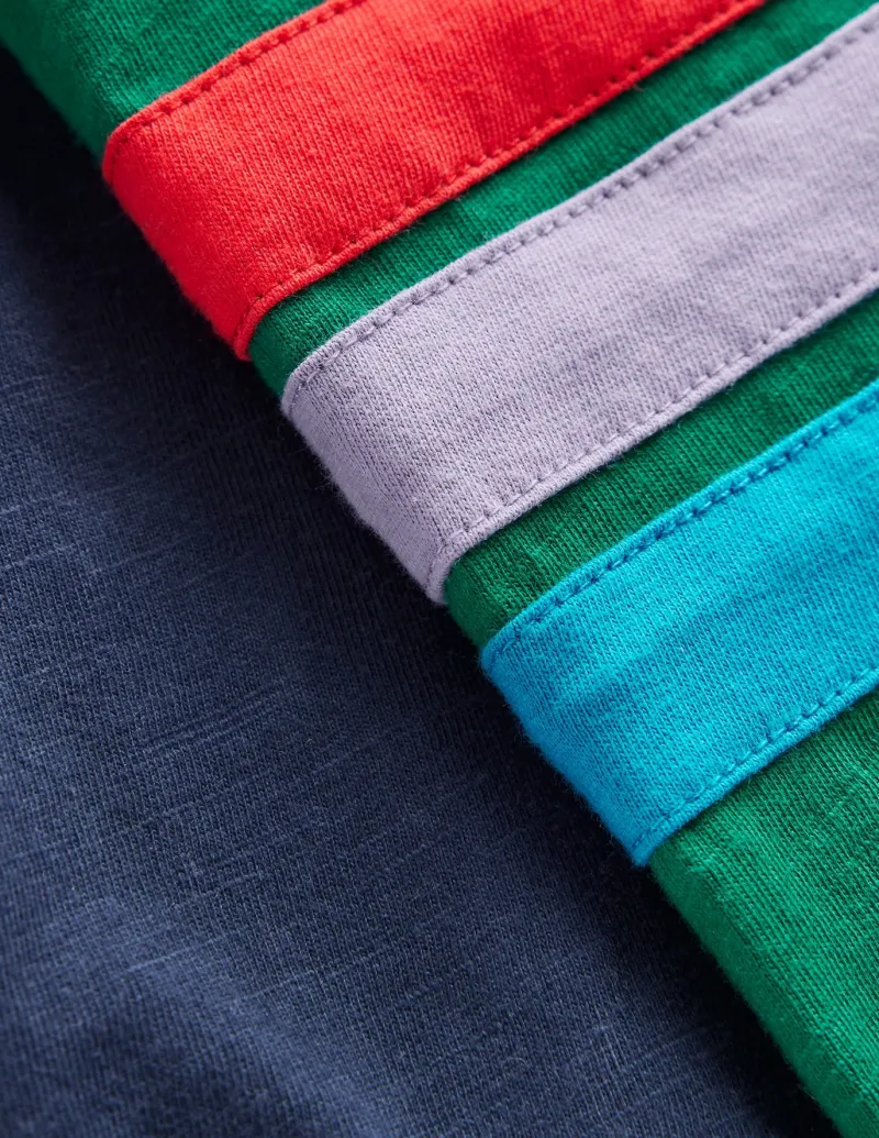 Tops, T-Shirts & Polos-Boden Raglan T-Shirt-Jewel Green/ Navy JewelGreen/Navy