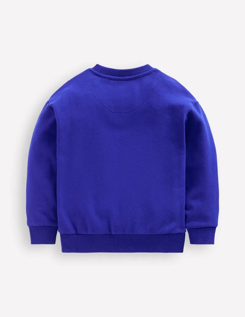 Sweatshirts & Hoodies | Tops, T-Shirts & Polos-Boden Rainbow Sweatshirt-Peacock Plume Blue PeacockPlumeBlue