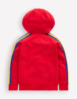 Sweatshirts & Hoodies | Tops, T-Shirts & Polos-Boden Rainbow Zip-Up Hoodie-Cherry Tomato Red CherryTomatoRed
