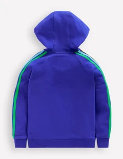 Sweatshirts & Hoodies | Tops, T-Shirts & Polos-Boden Rainbow Zip-Up Hoodie-Peacock Plume Blue PeacockPlumeBlue