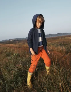 Sweatshirts & Hoodies | Tops, T-Shirts & Polos-Boden Rainbow Zip-Up Hoodie-Starboard Blue Sun Back StarboardBlueSunBack